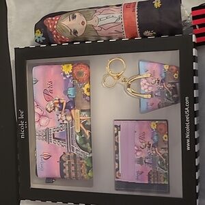 Nicole Lee wallet set and umbrella